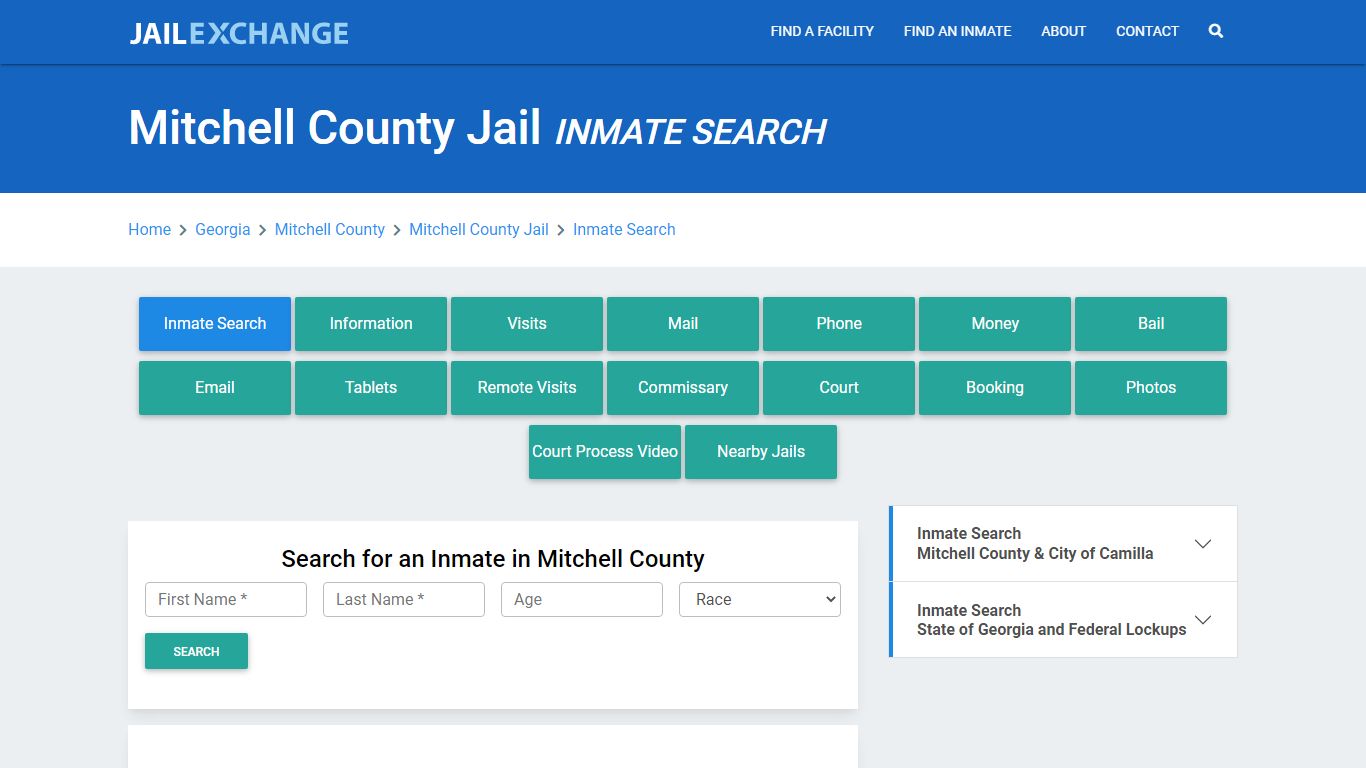 Mitchell County Jail, GA Inmate Search: Roster & Mugshots