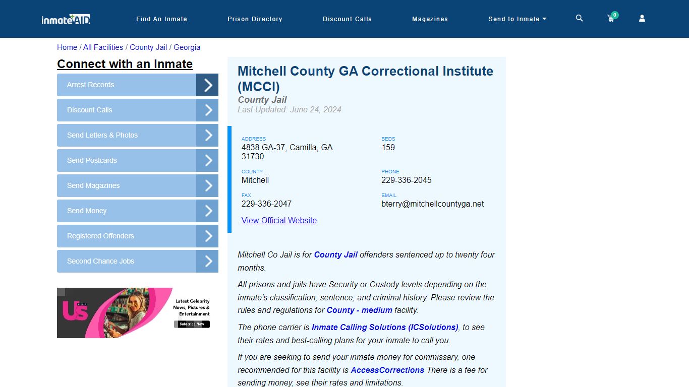 Mitchell County GA Correctional Institute (MCCI)